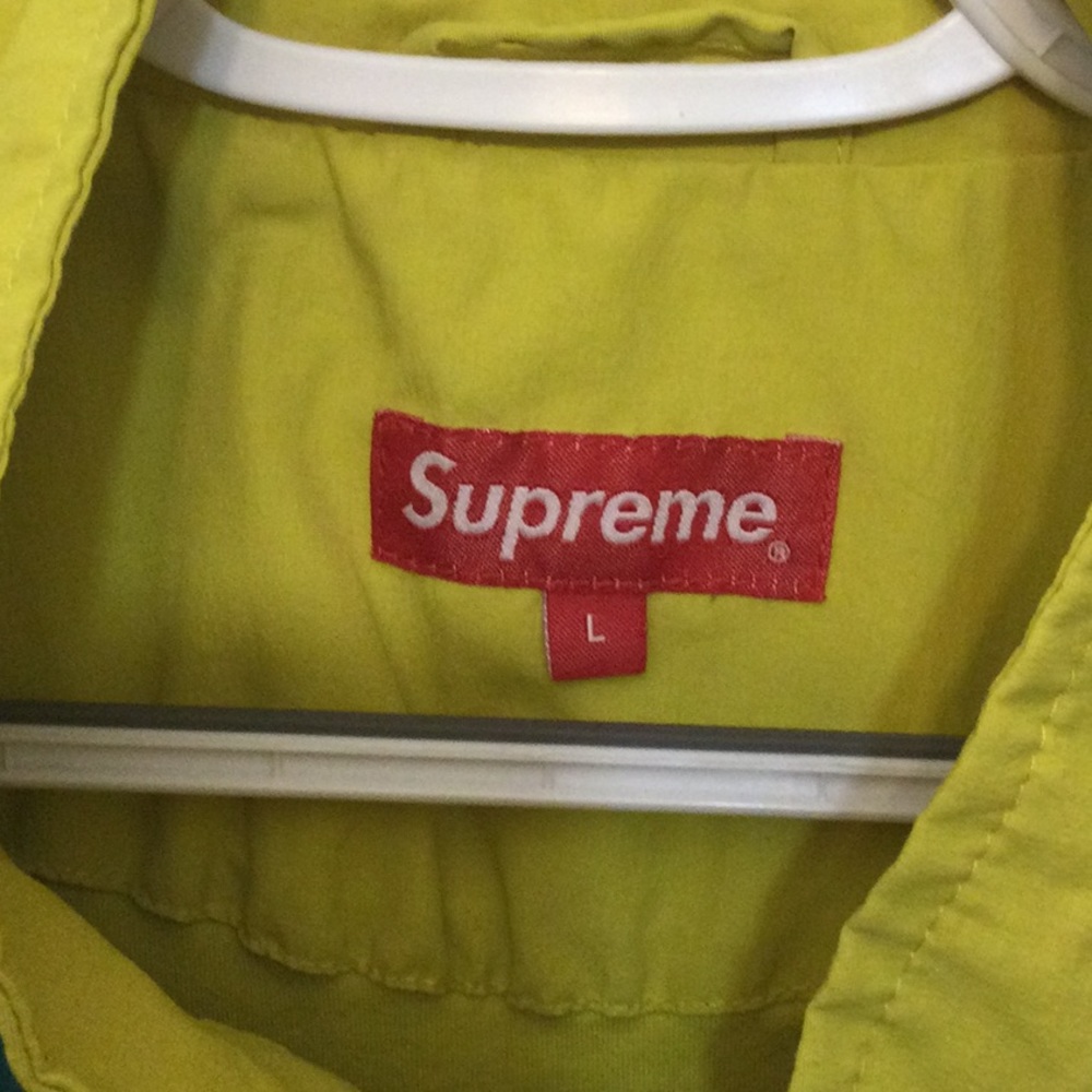Supreme Paneled Track Jacket Yellow